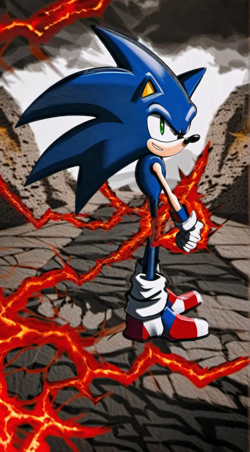 ai character: Sonic.EXE background