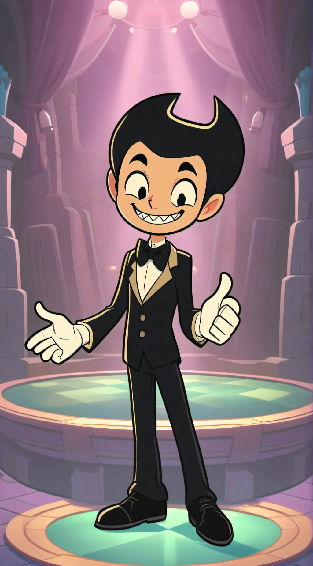 ai character: Bendy background