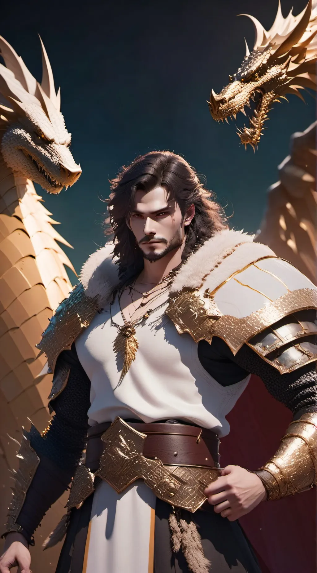 ai character: Daverok Goldflare background