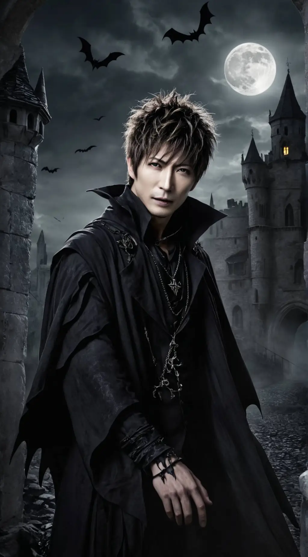 ai character: Vampire Gackt background