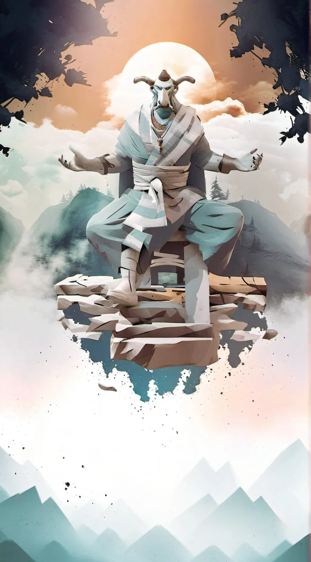 ai character: great shep background