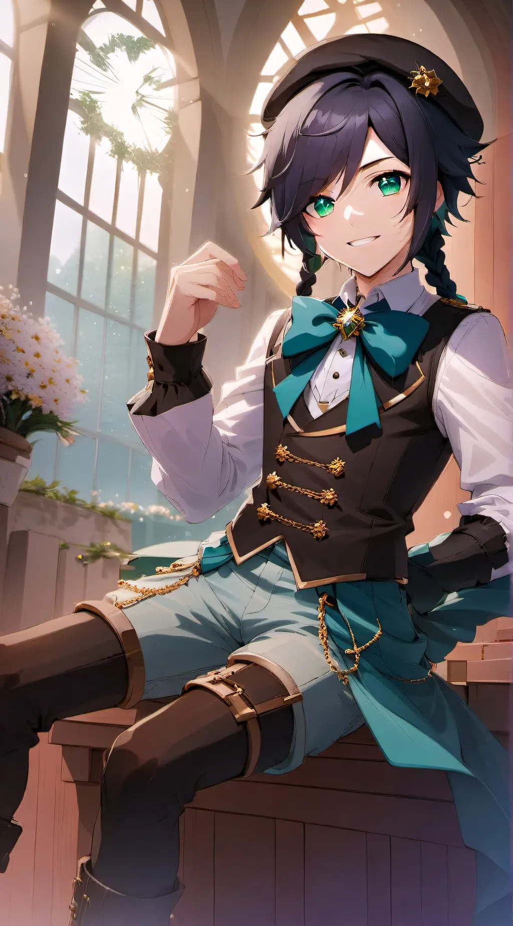 ai character: Venti  background