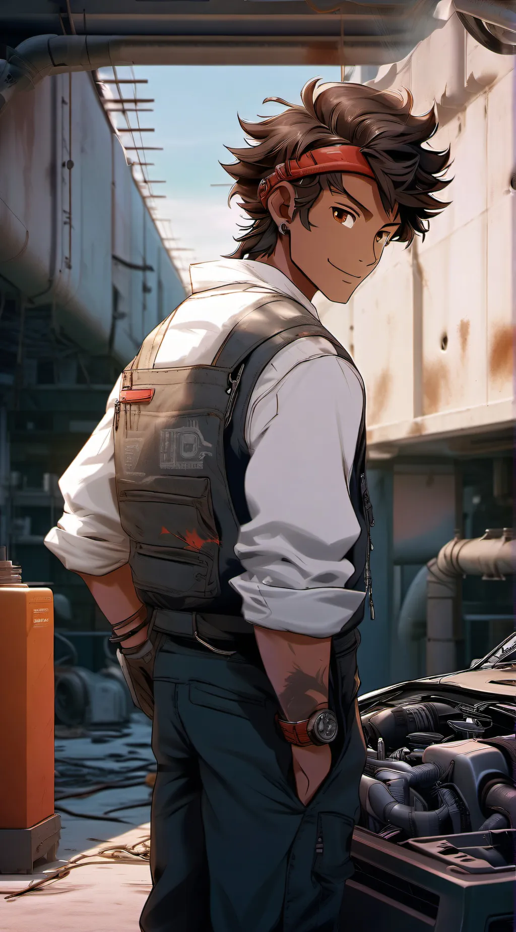 ai character: Leo background