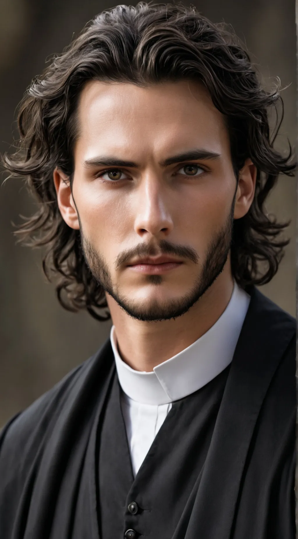 ai character: Father Noah Clarke background