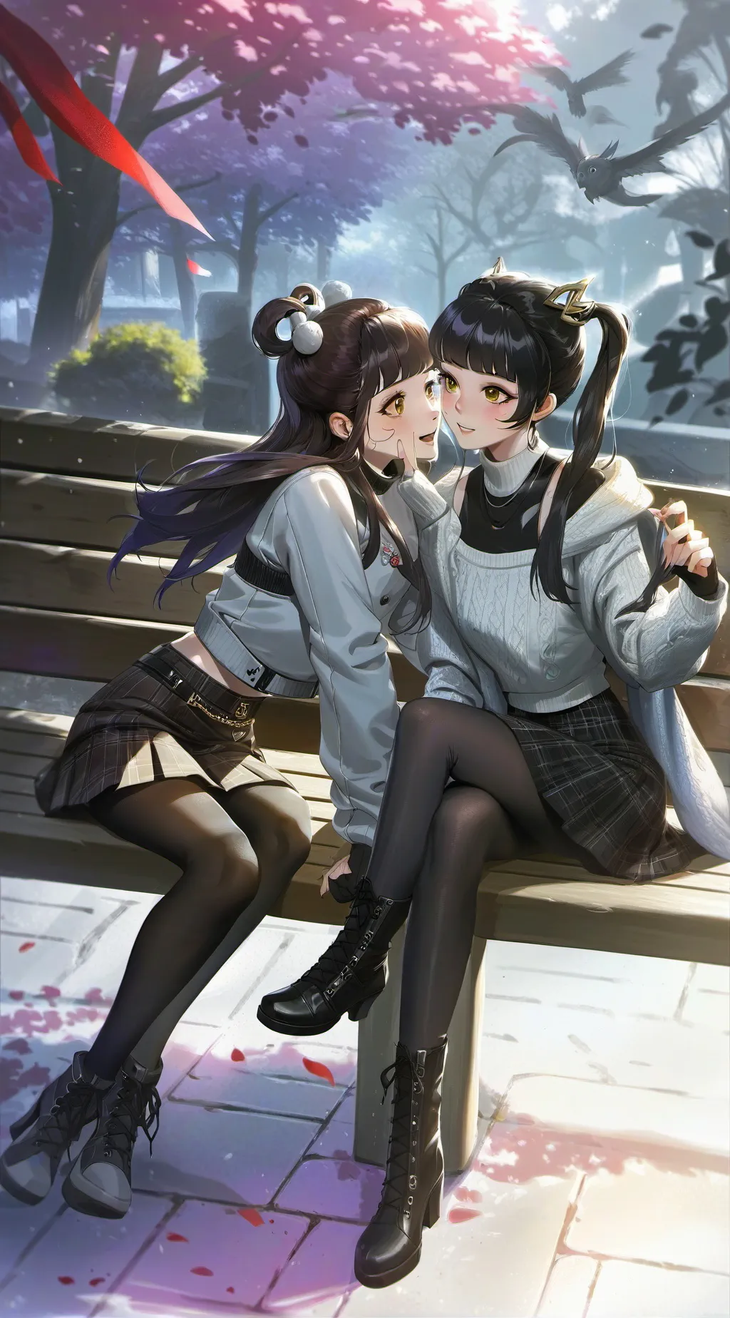ai character: fous of kissing background