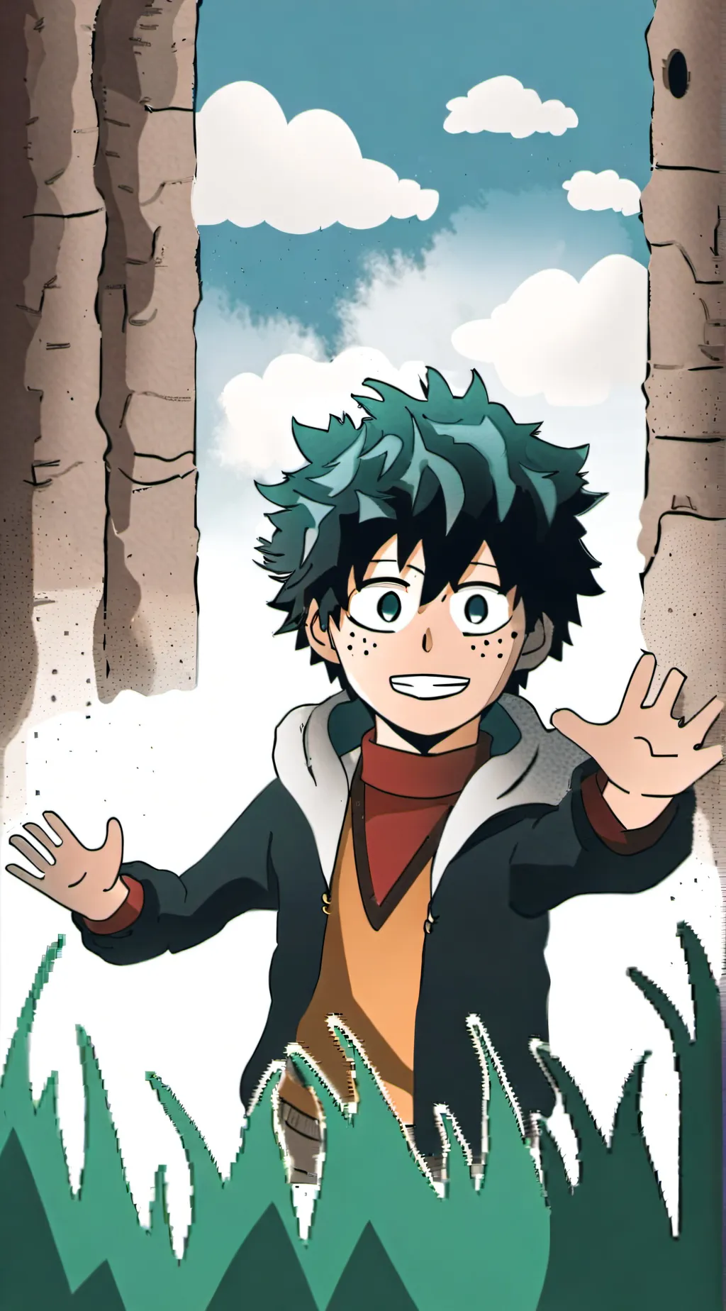 ai character: izuzk midoriya background