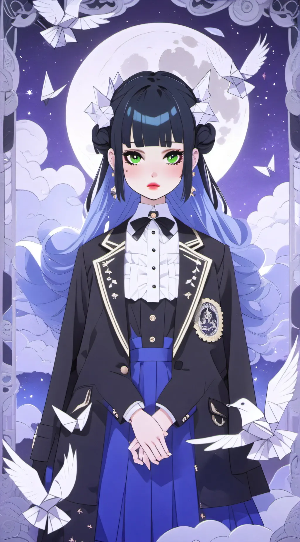 ai character: Star background