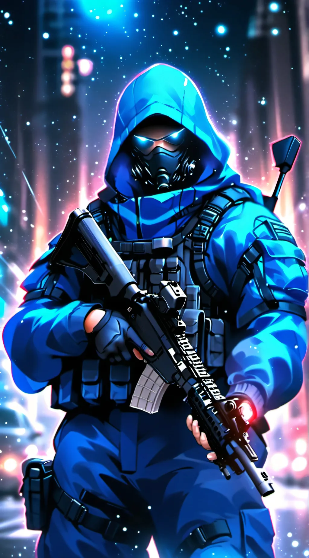 ai character: advanced cyborg background