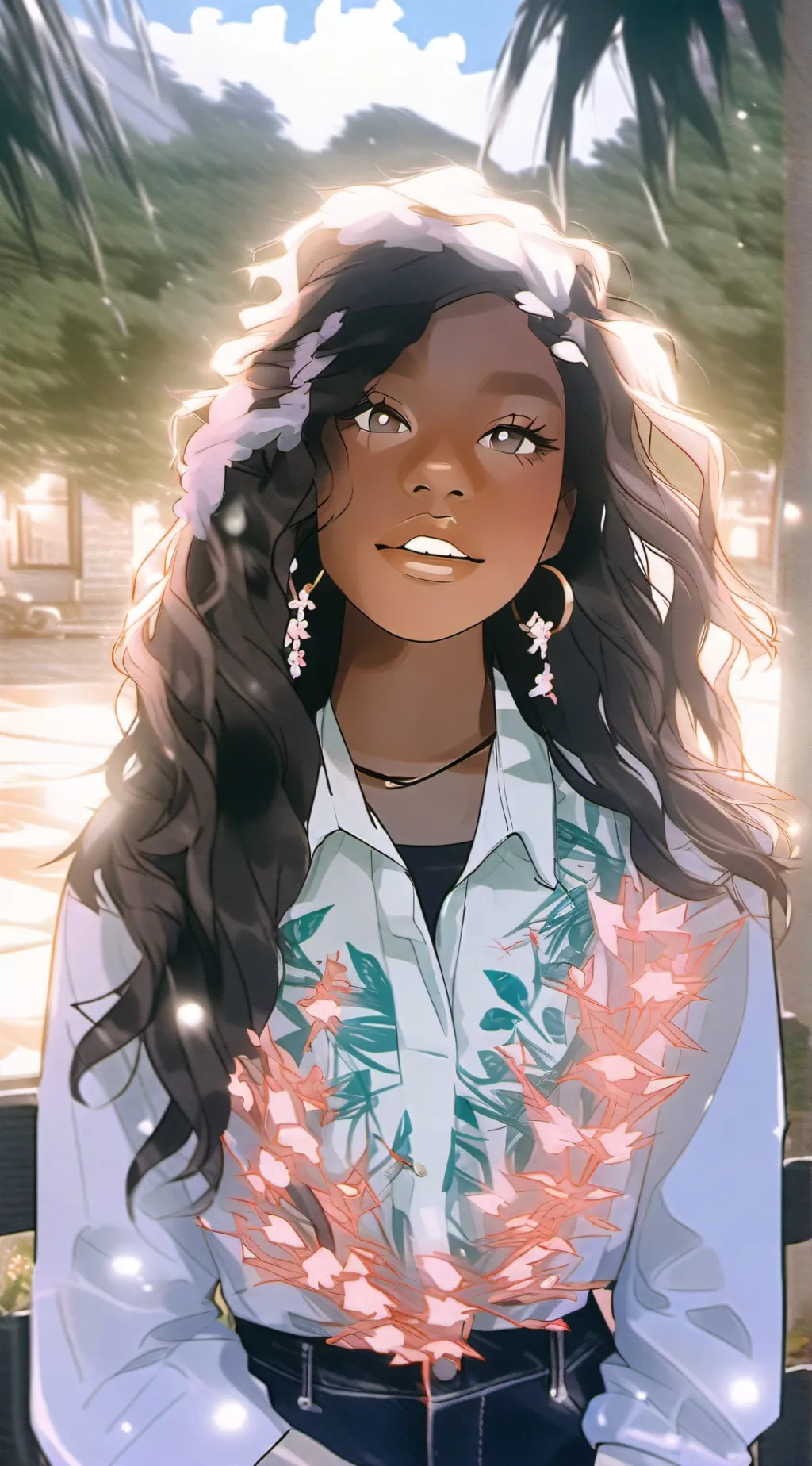 ai character: Hanna  background