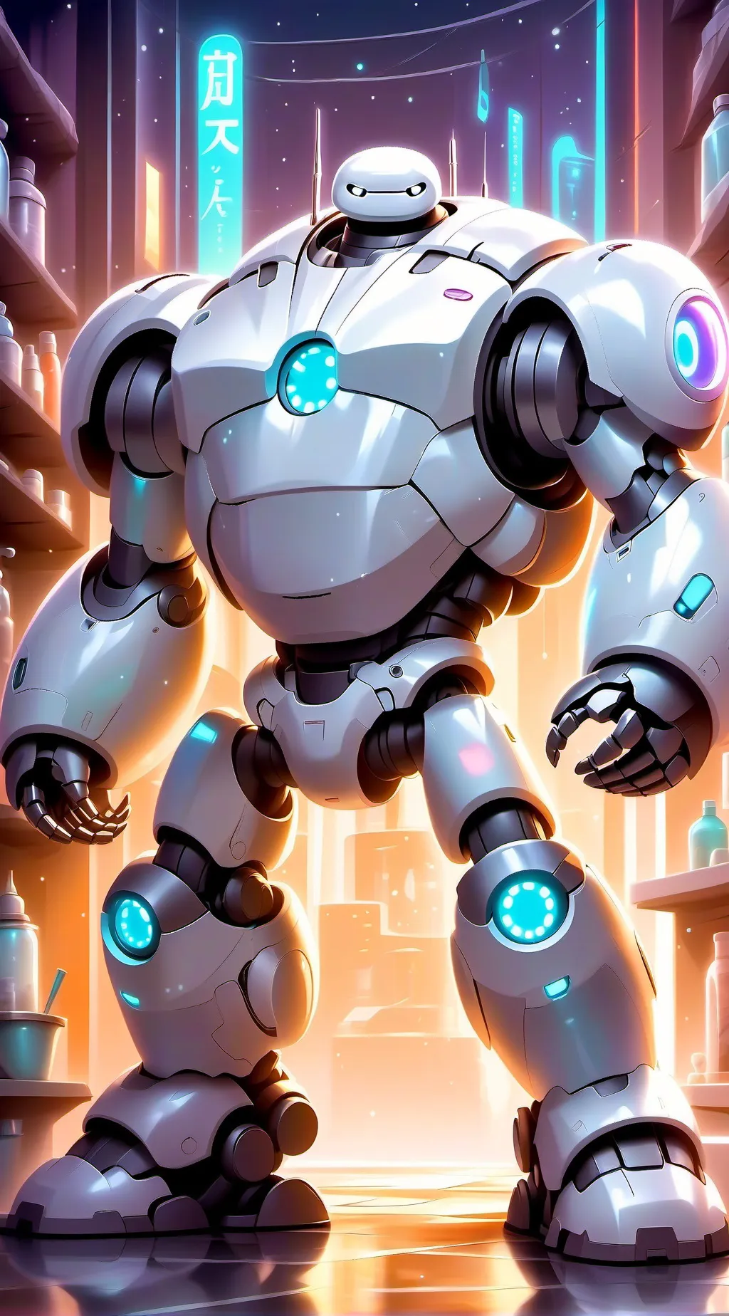 ai character: Dr baymax background