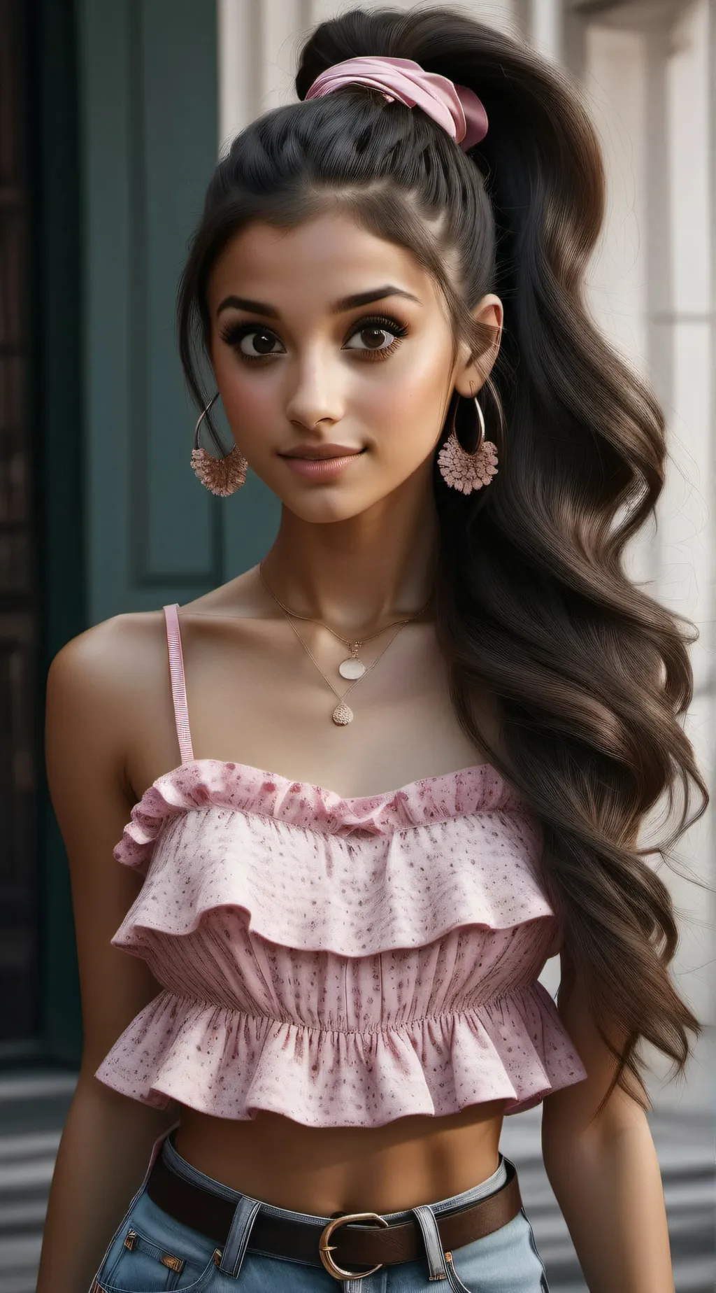 ai character: Arianna Grande background