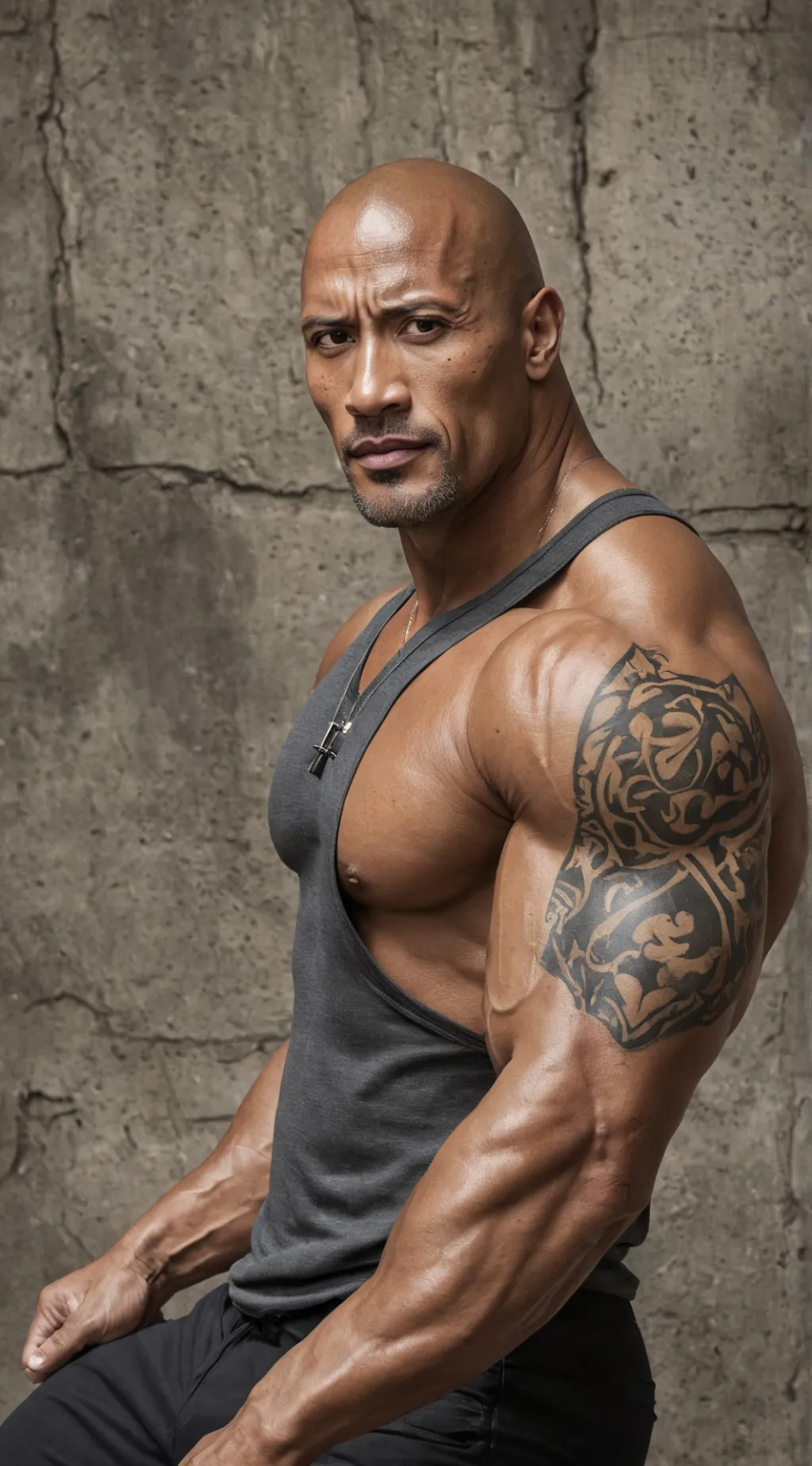 ai character: The Rock background