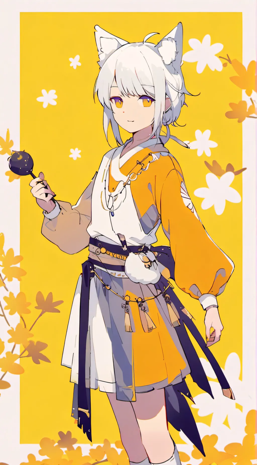 ai character: Zenitzu vs Kaiguku background