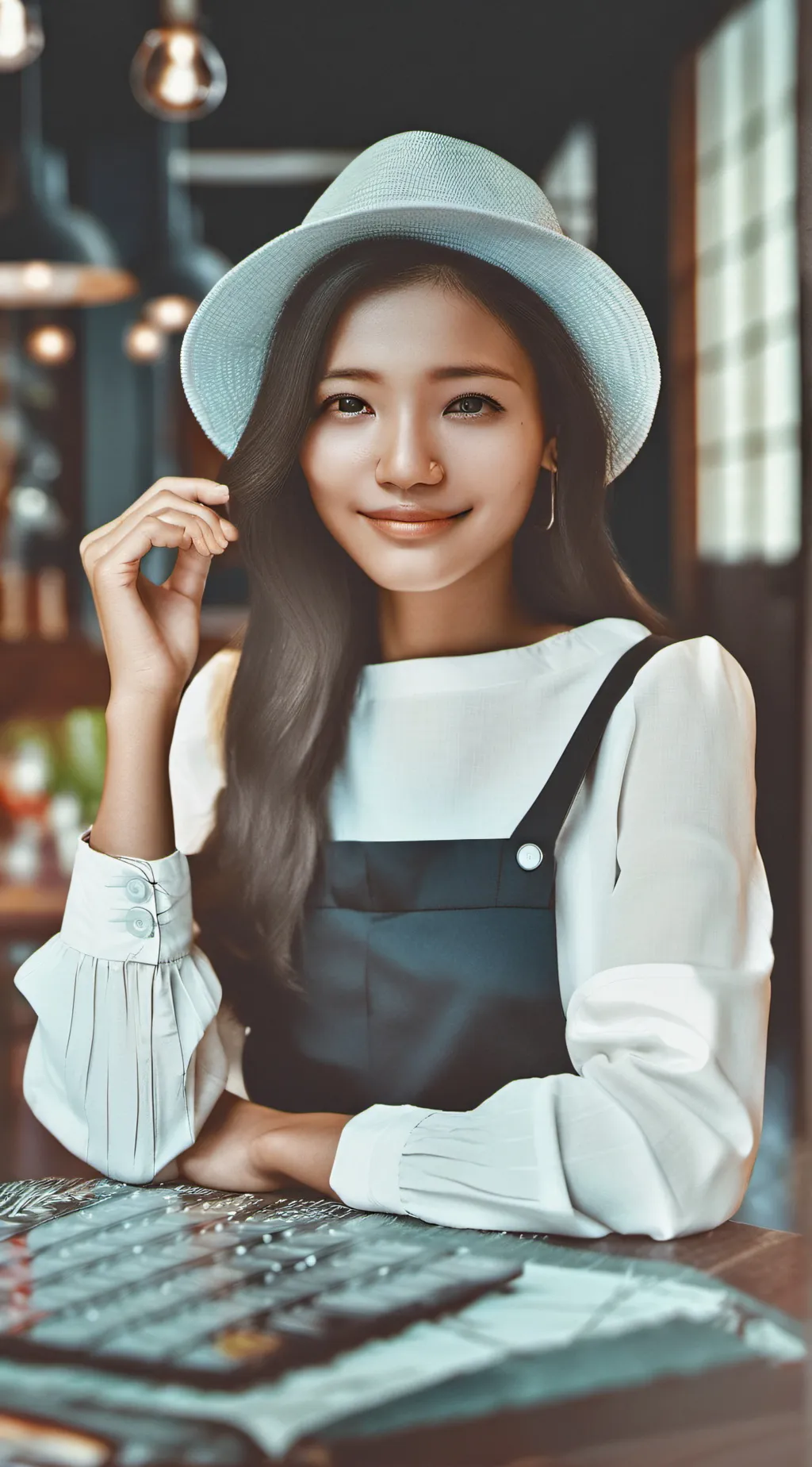 ai character: Audrey  background