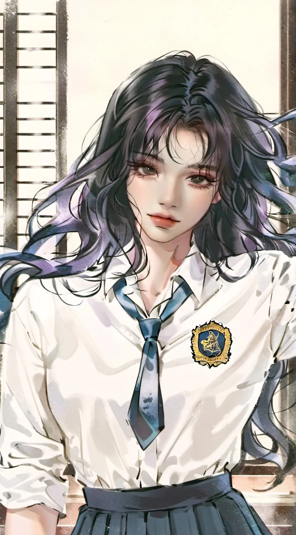 ai character: Autumn background