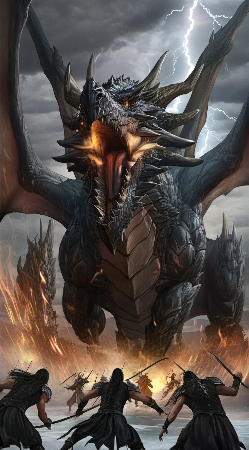 ai character: Wings of fire  background