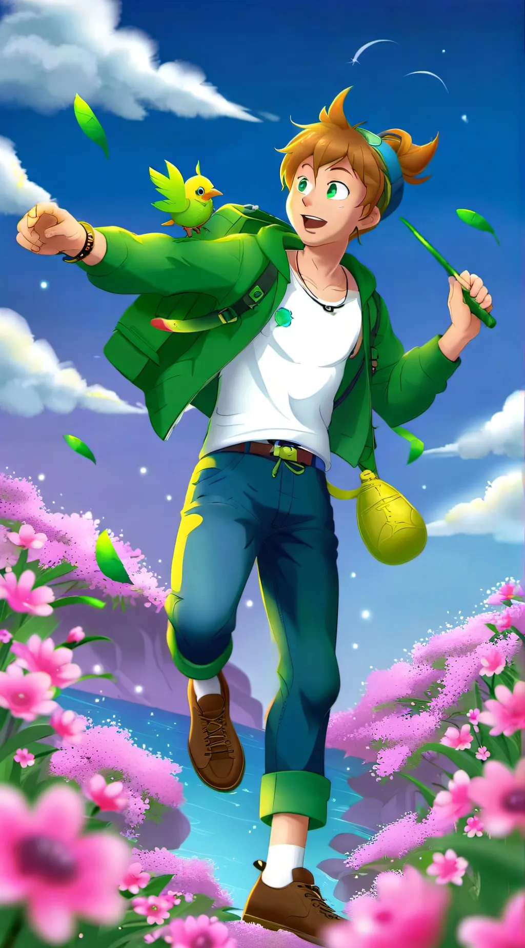 ai character: Peter Pan background