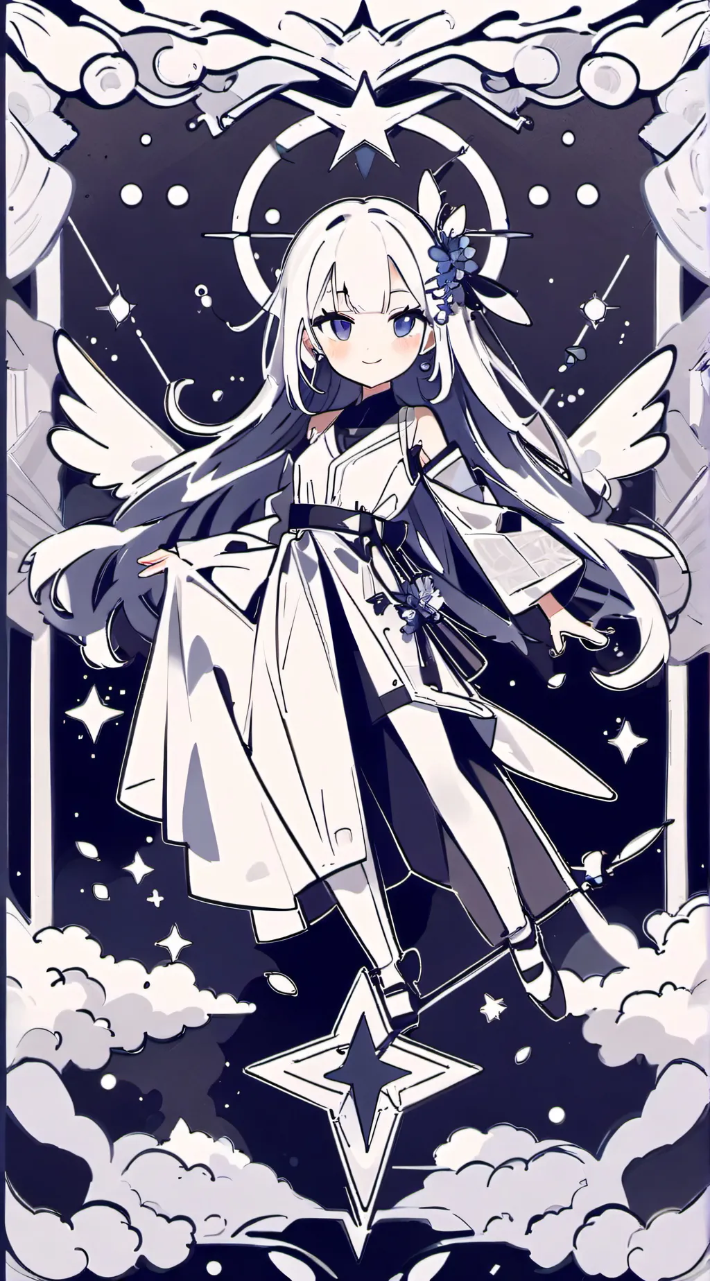 ai character: Gray  background