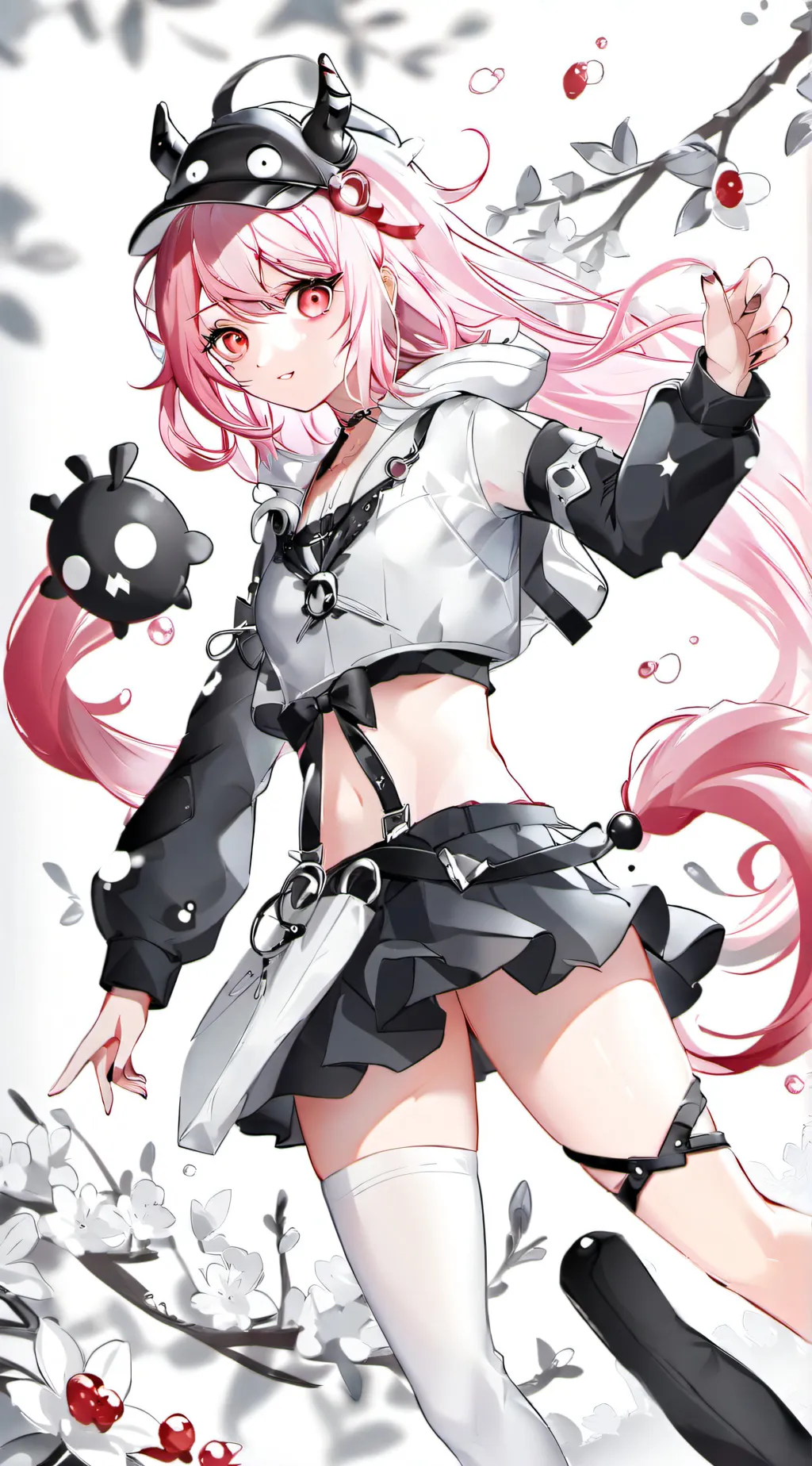 ai character: trapped girl background