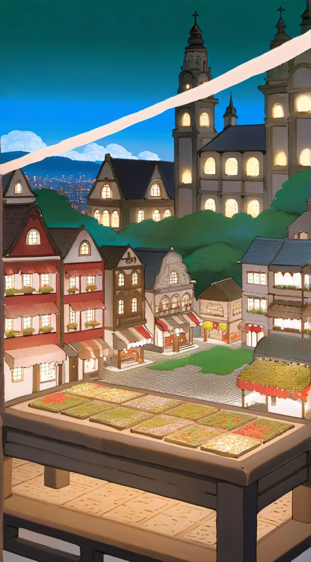 ai character: Tiny people background