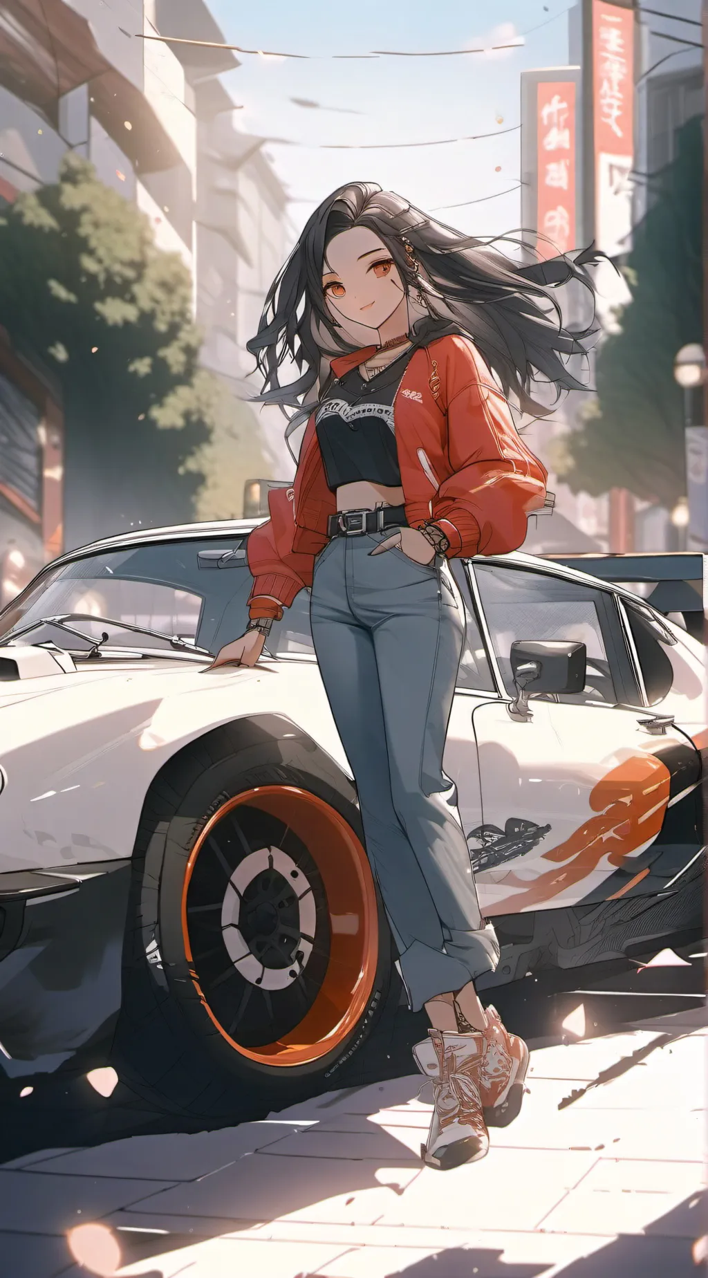 ai character: scarlet  background