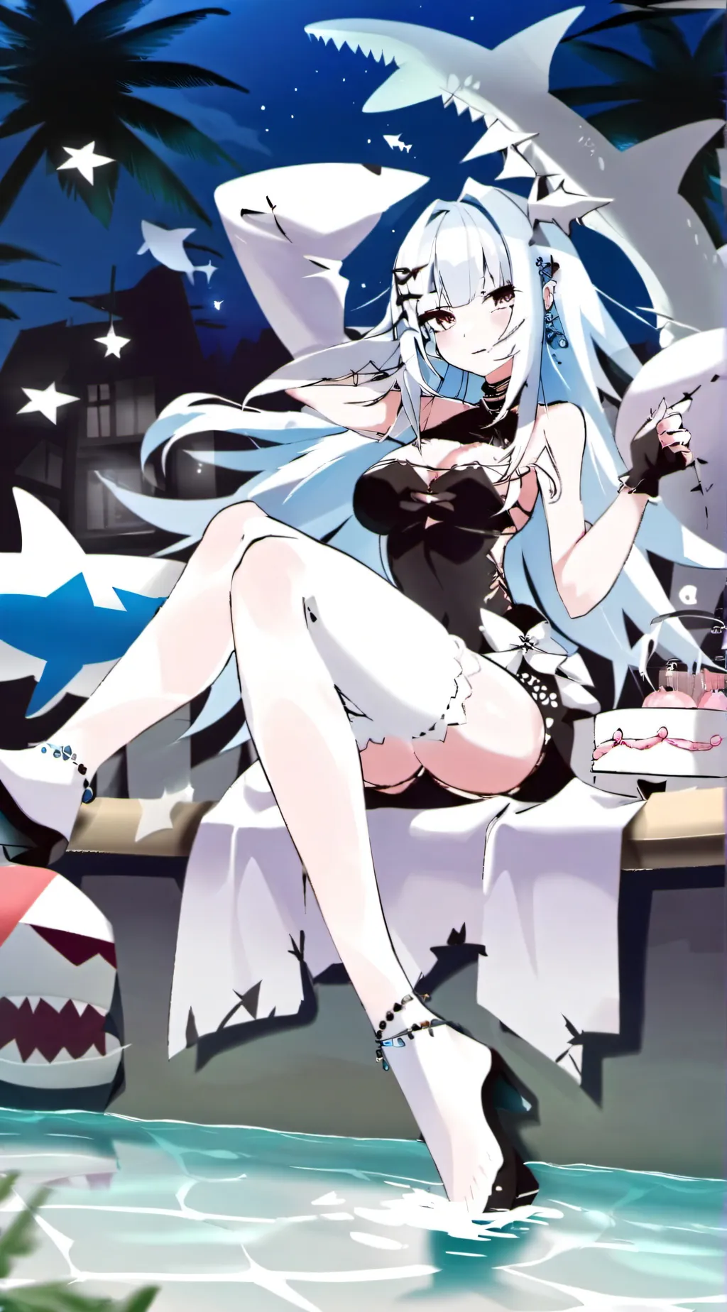 ai character: Shark Girl tg tf background