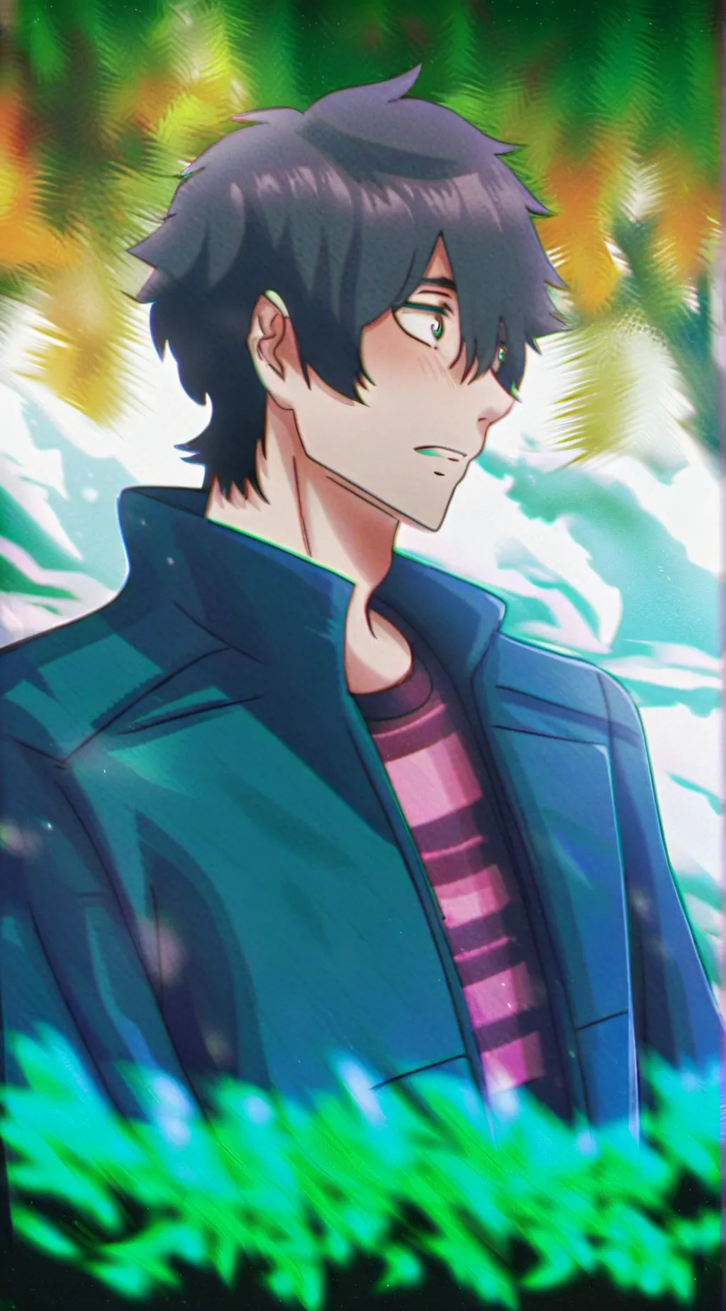 ai character: Mha <3 background