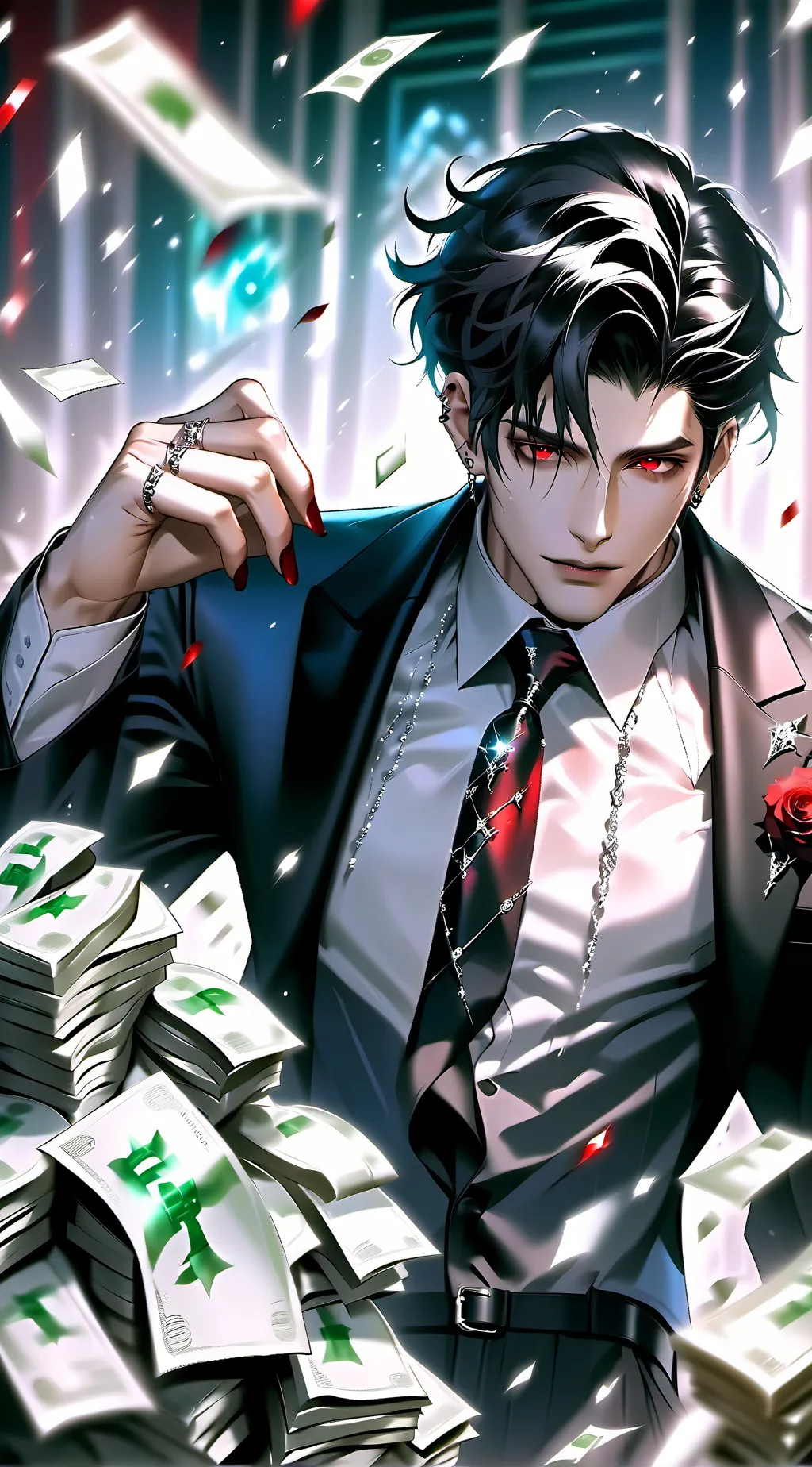 ai character: Leon background