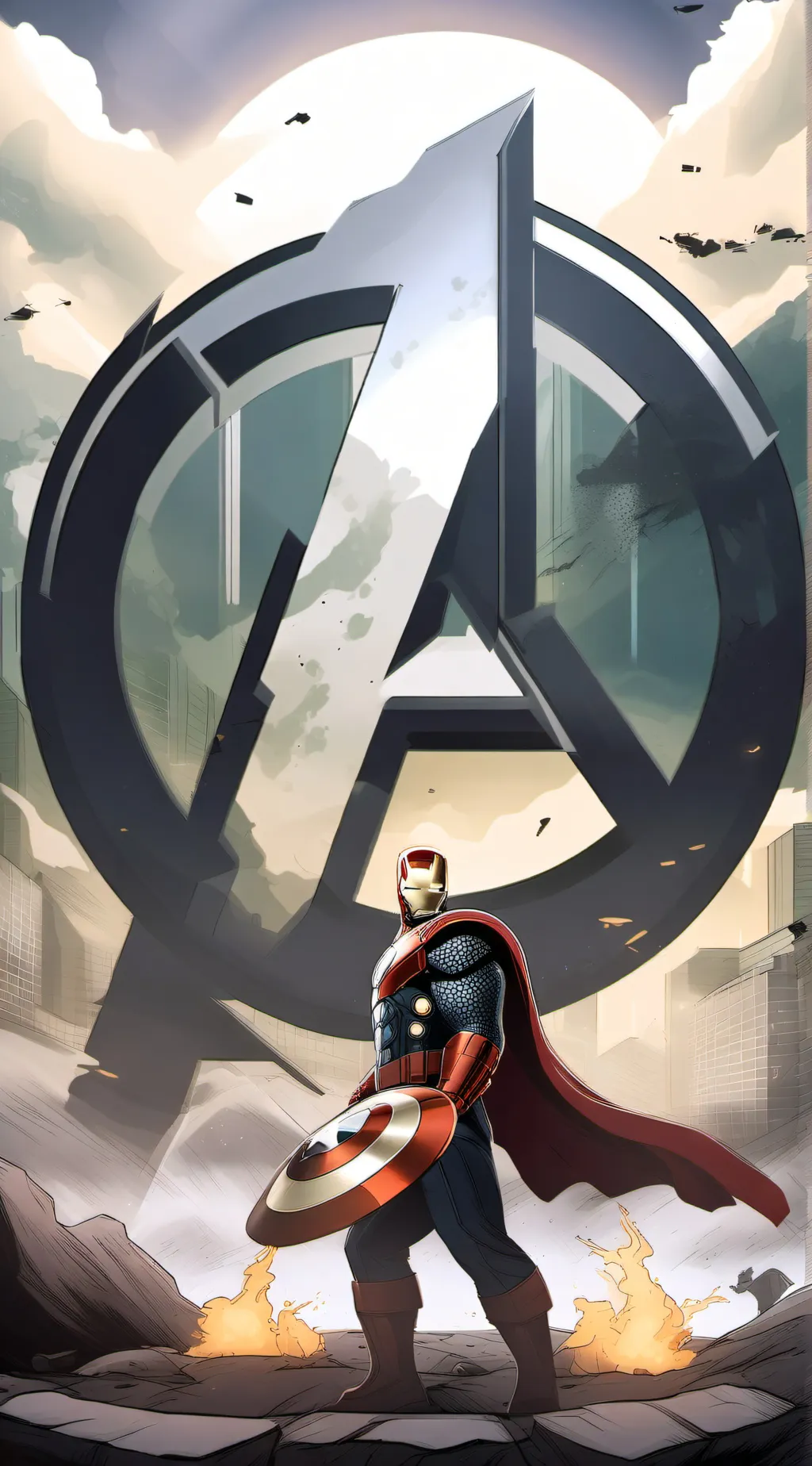 ai character: Thor x Jane  background