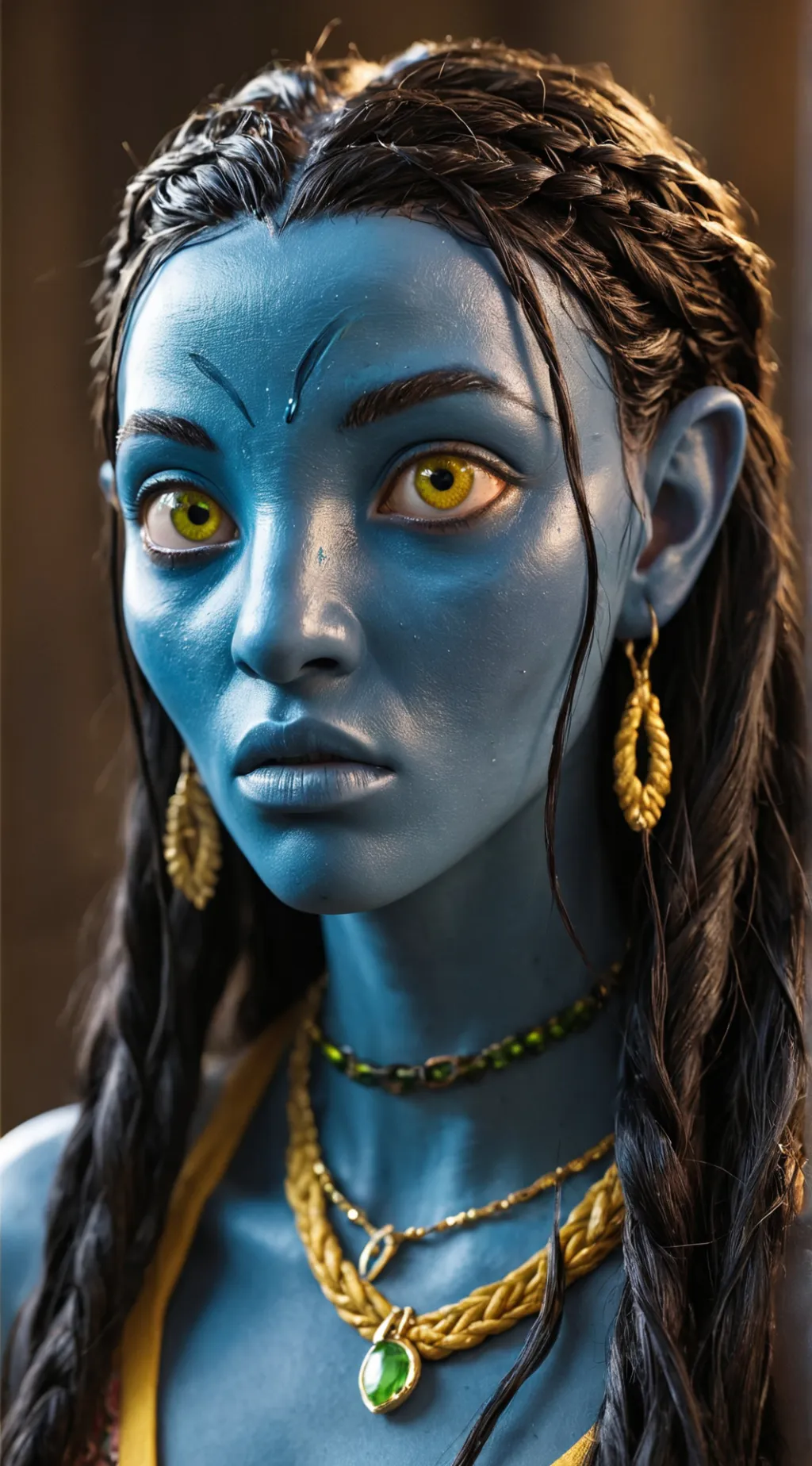ai character: neytiri  background