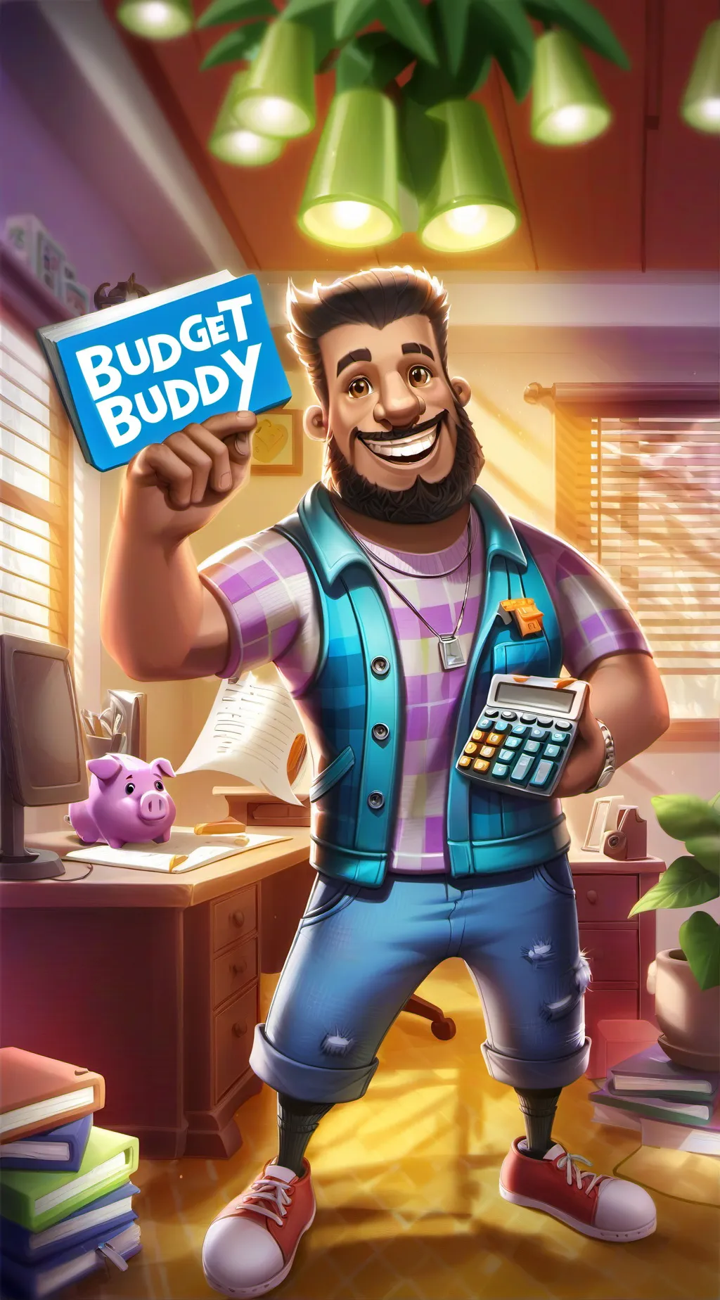 ai character: Your Budget Buddy background