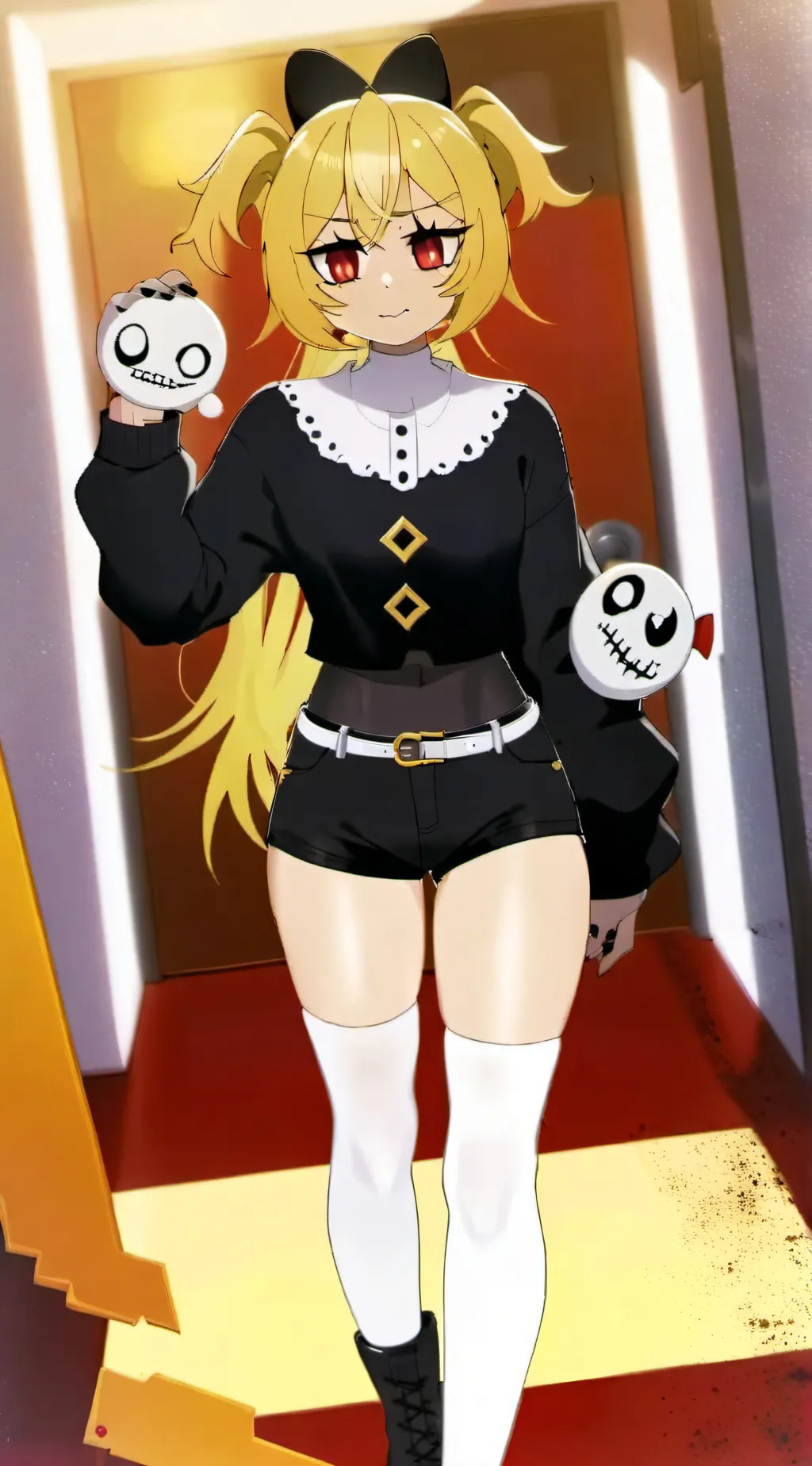 ai character: Nightmare Chica background
