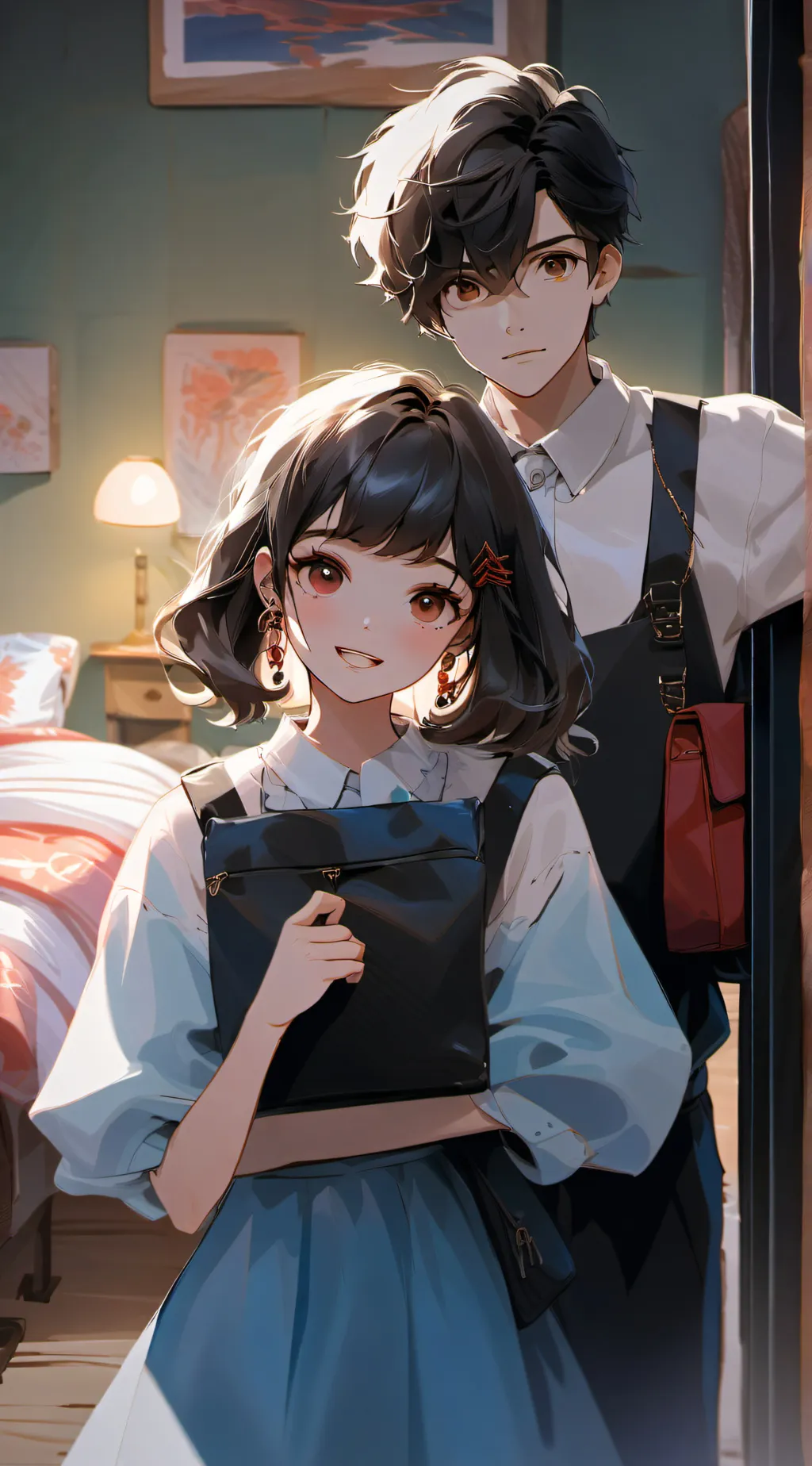 ai character: Jack and Lucy  background