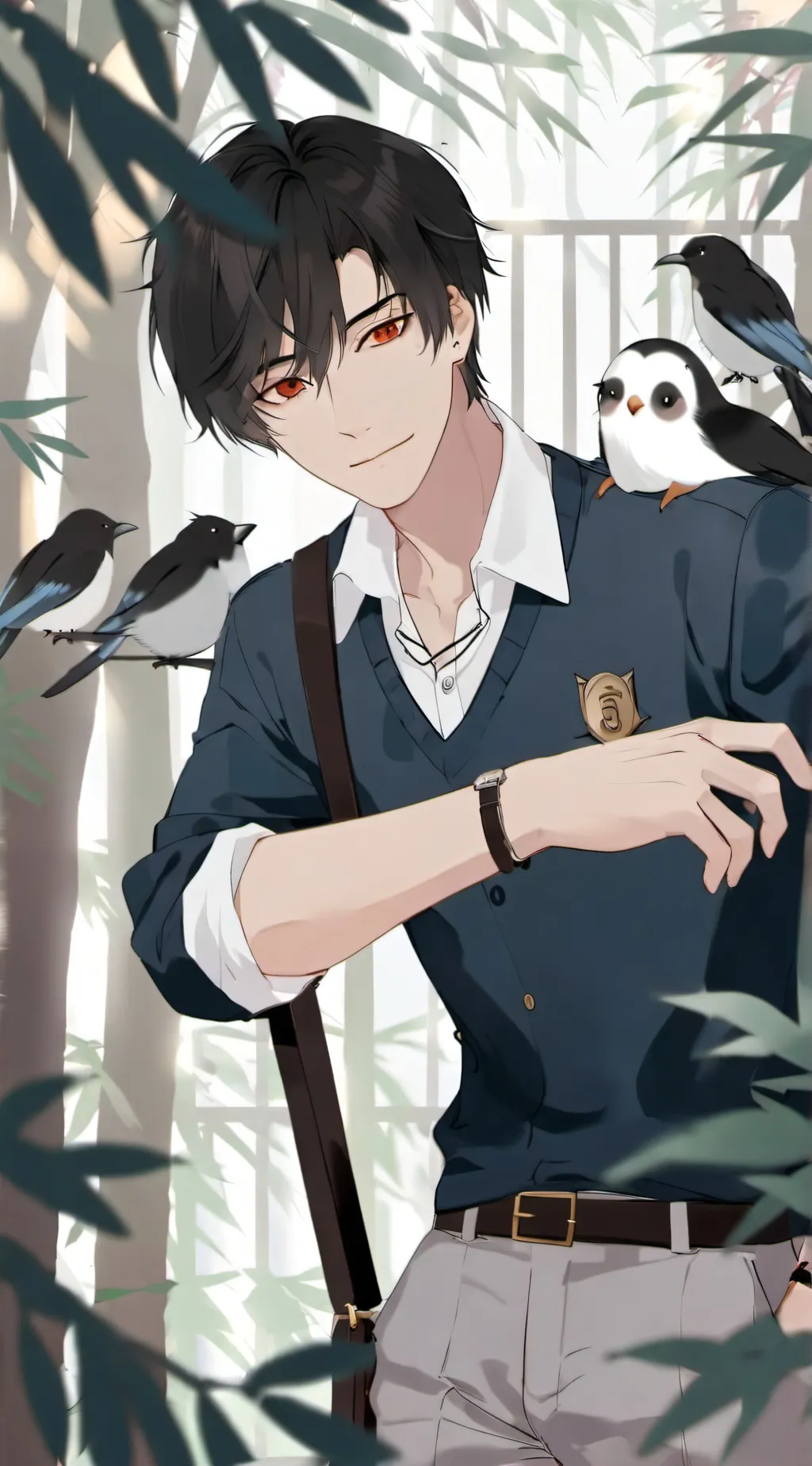 ai character: zookeeper Tom background