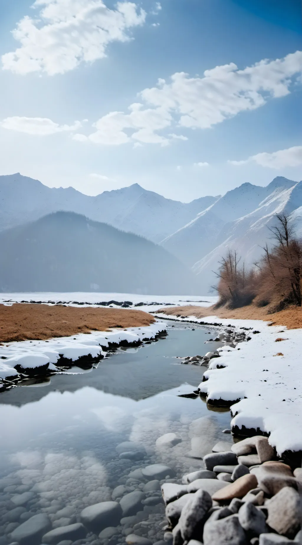 ai character: The Cold Mountains background