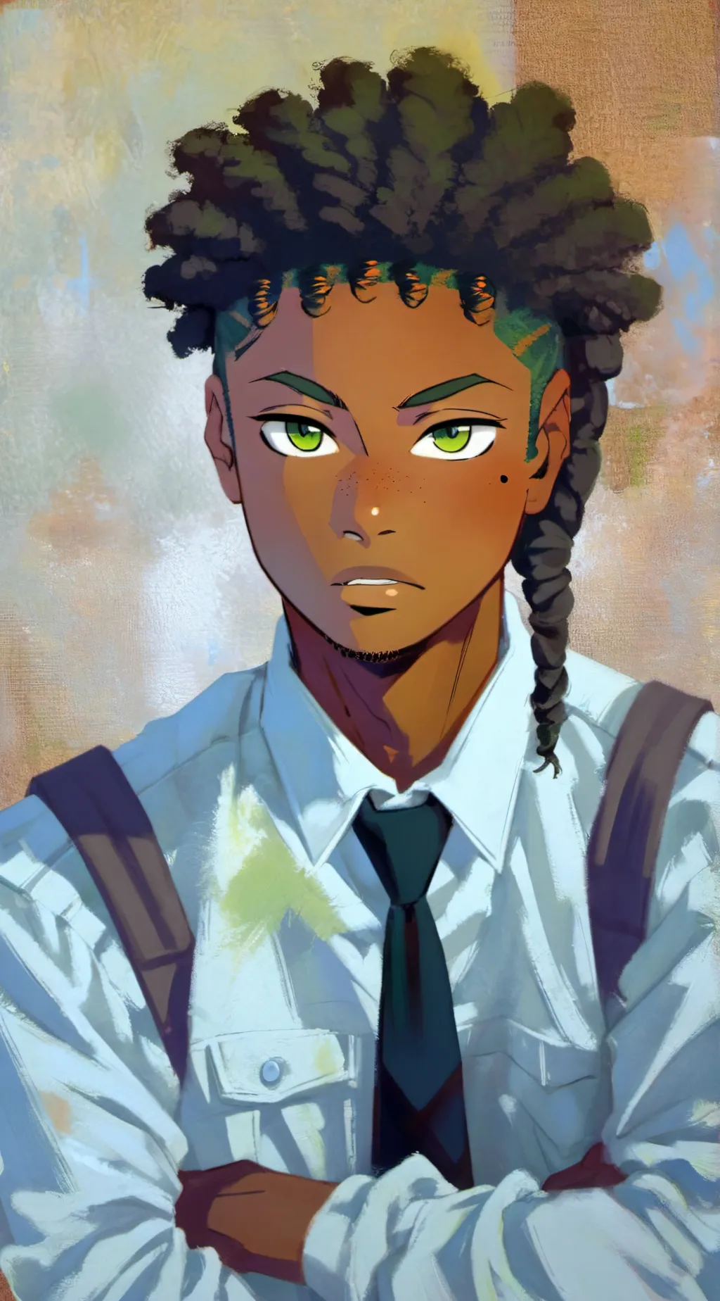 ai character: Izuku  background