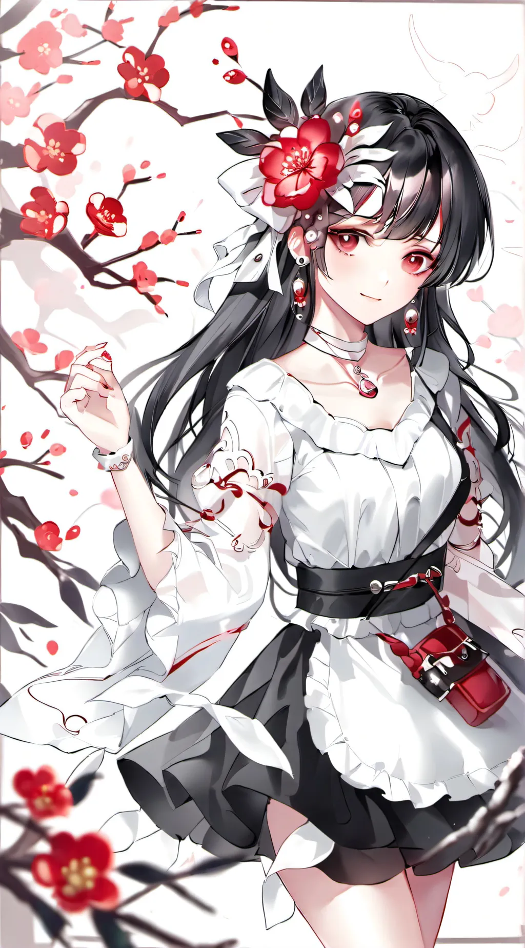 ai character: Cute girl background