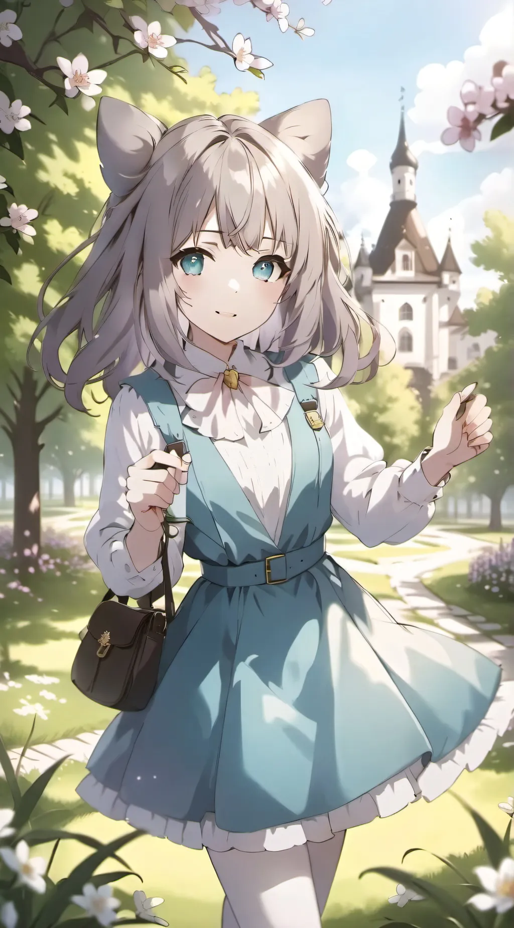 ai character: Mädchenschule  background