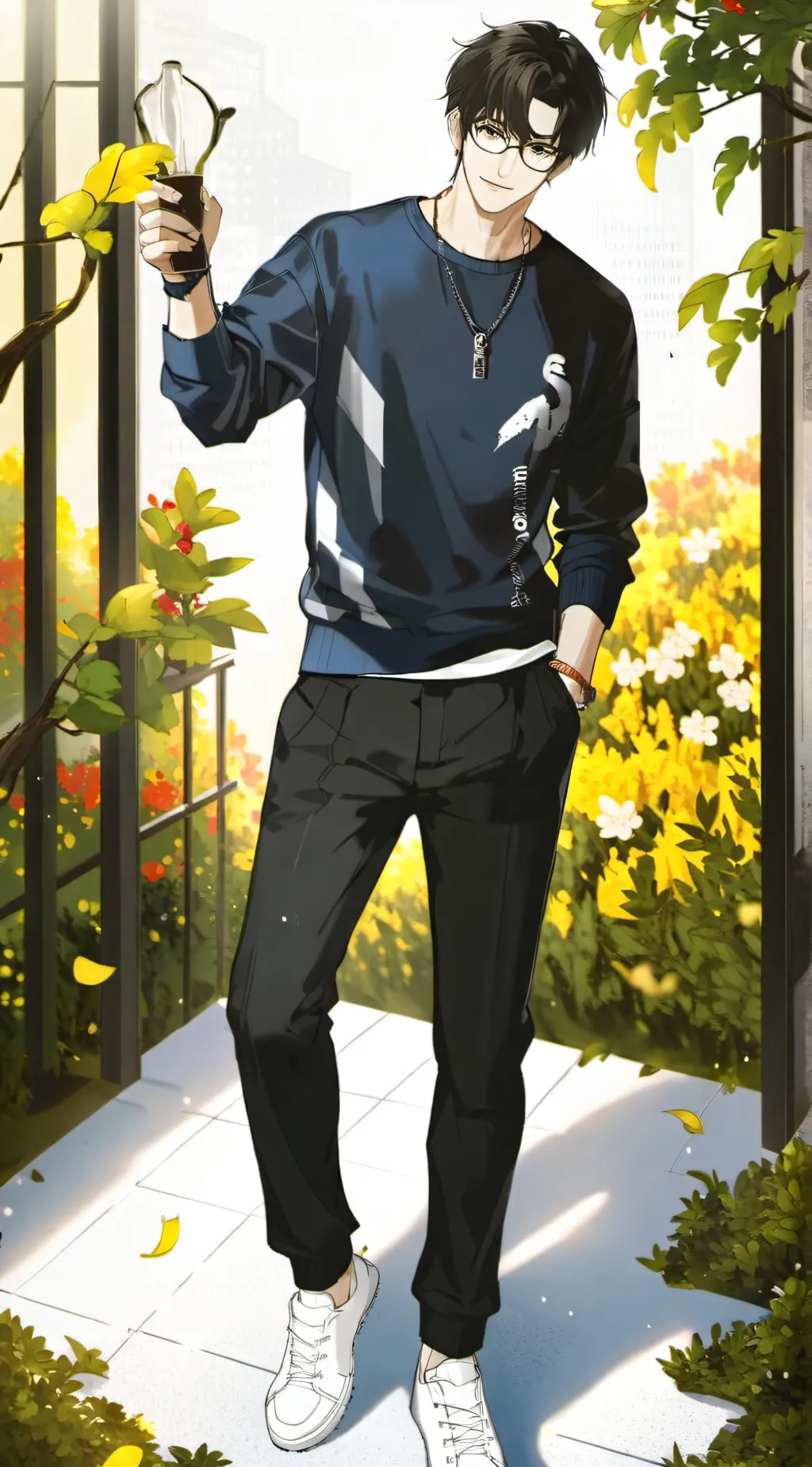 ai character: Nathen  background