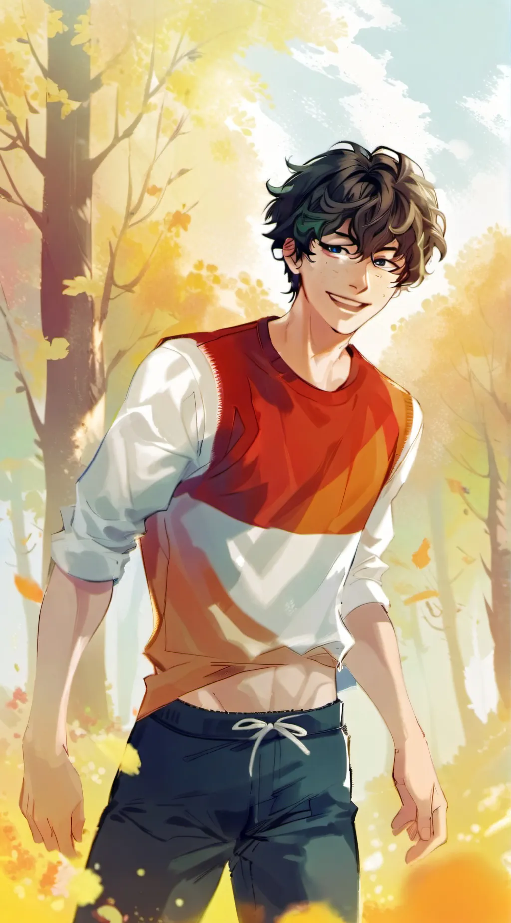 ai character: Travis stoll background