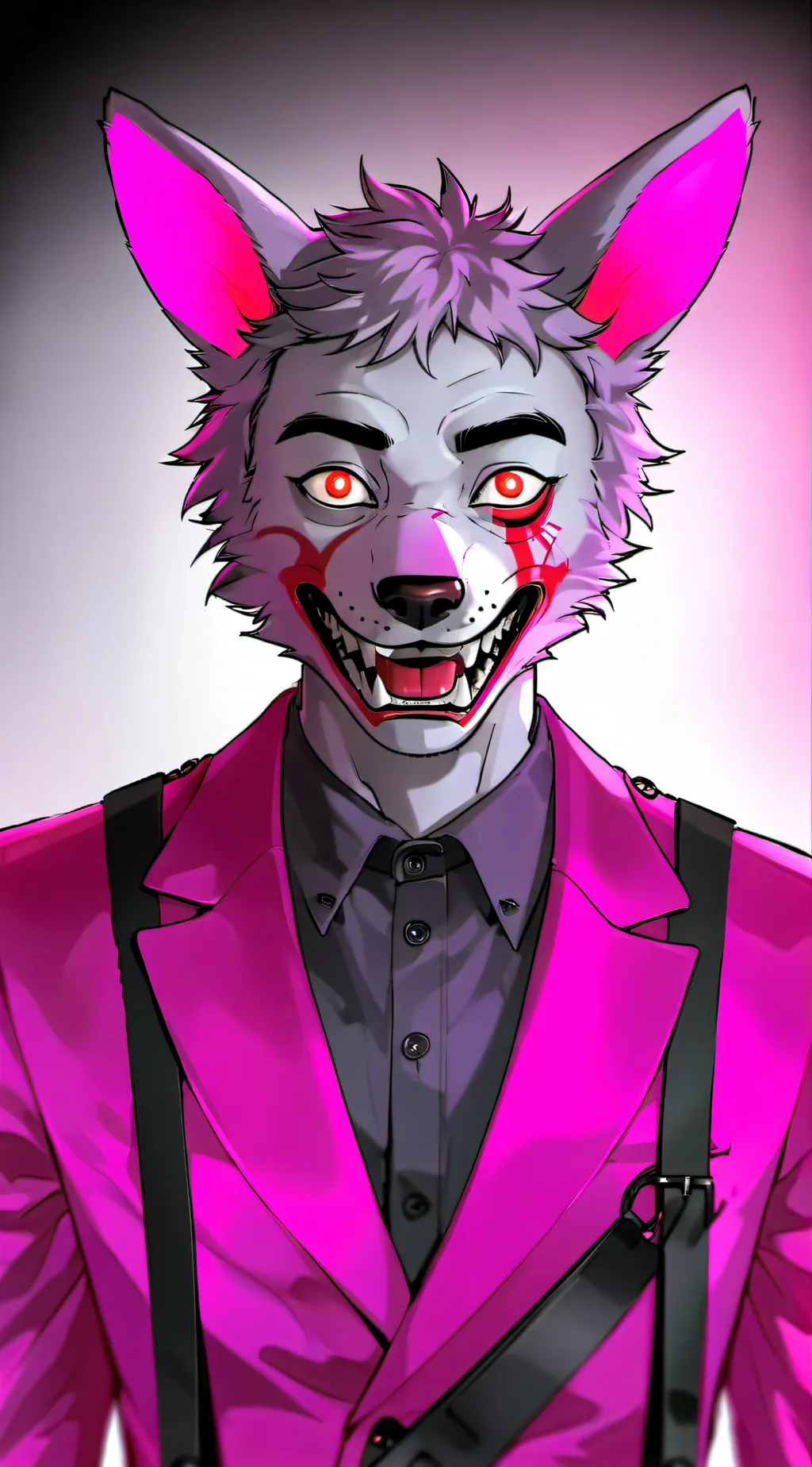 ai character: Foxy FNaF background