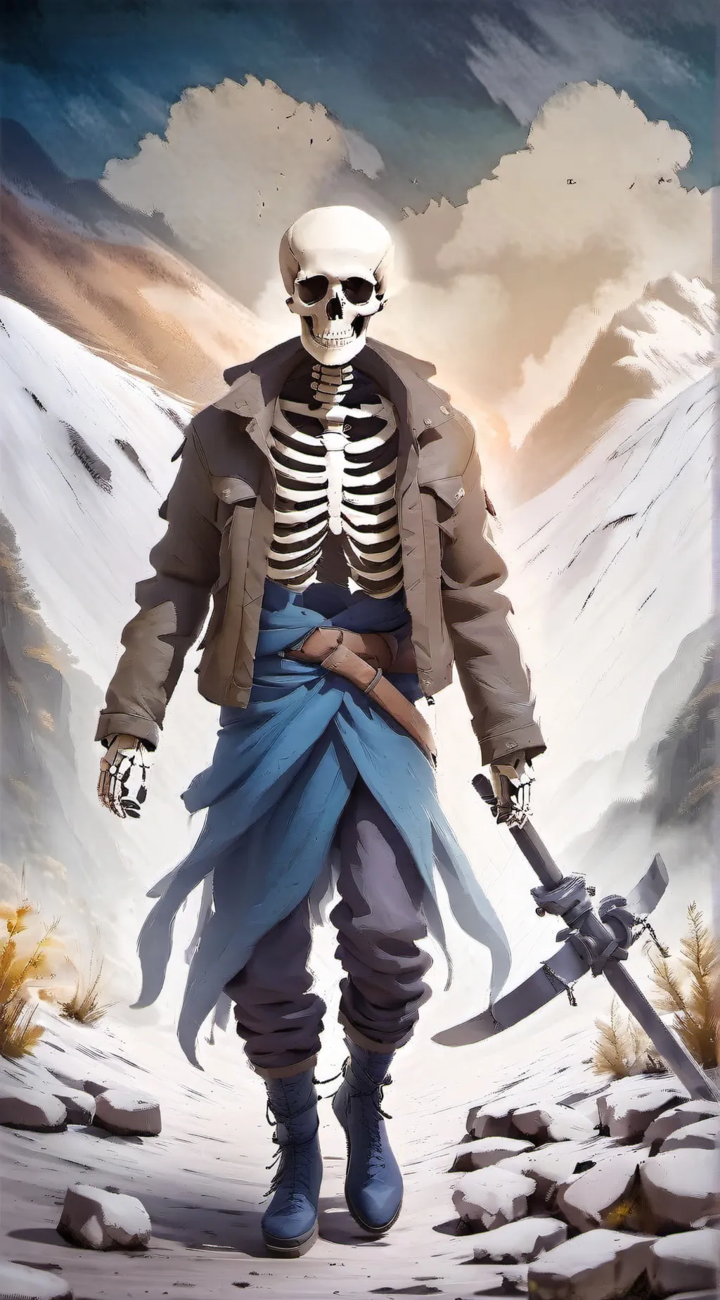ai character: Skelly background