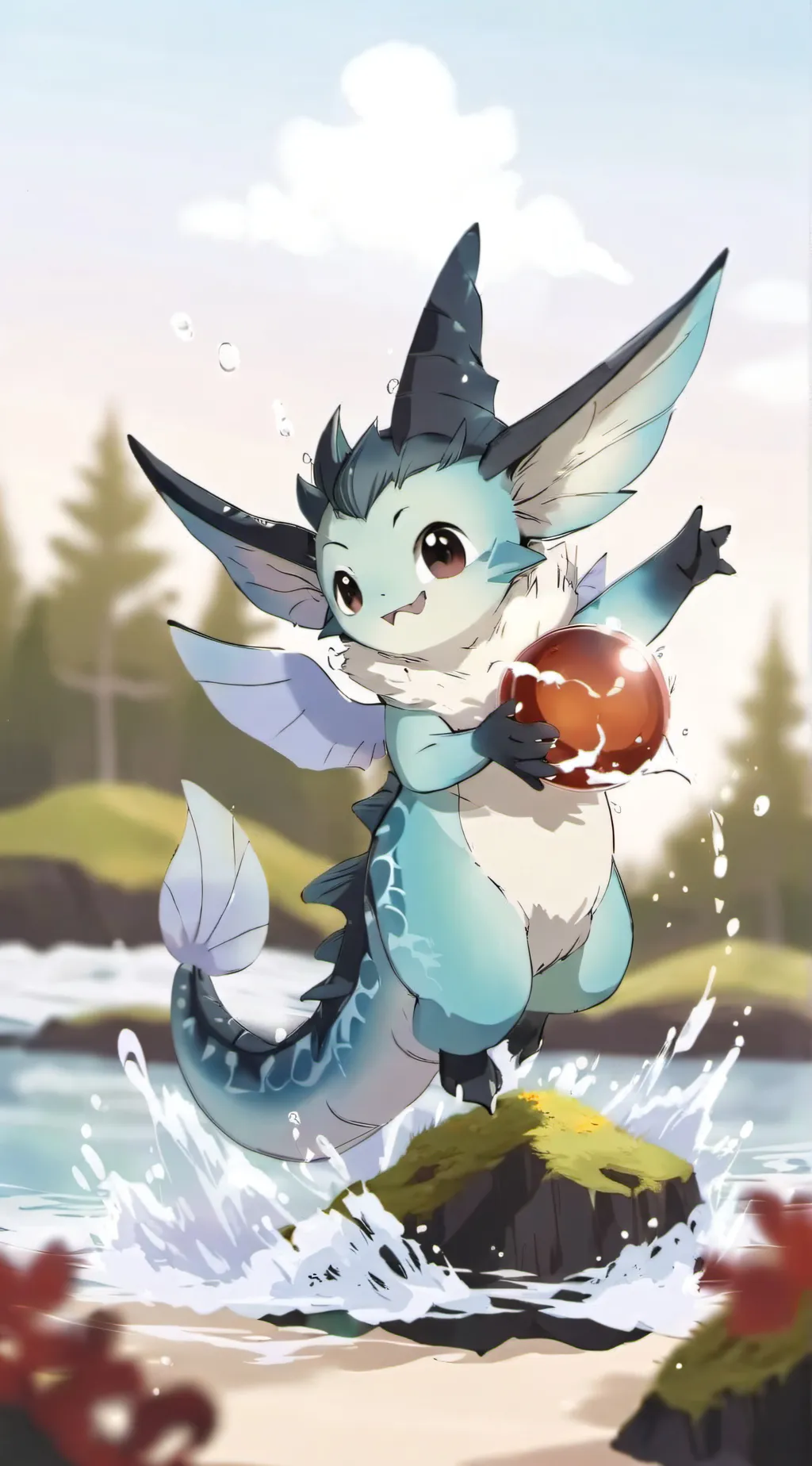 ai character:  evaporvayt￼ background