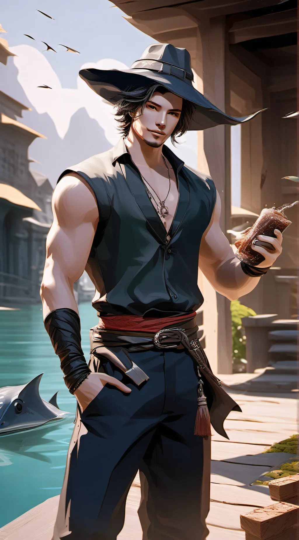 ai character: Rico background