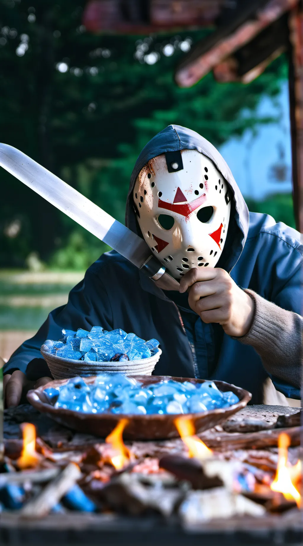 ai character: Friday 13th in hh background