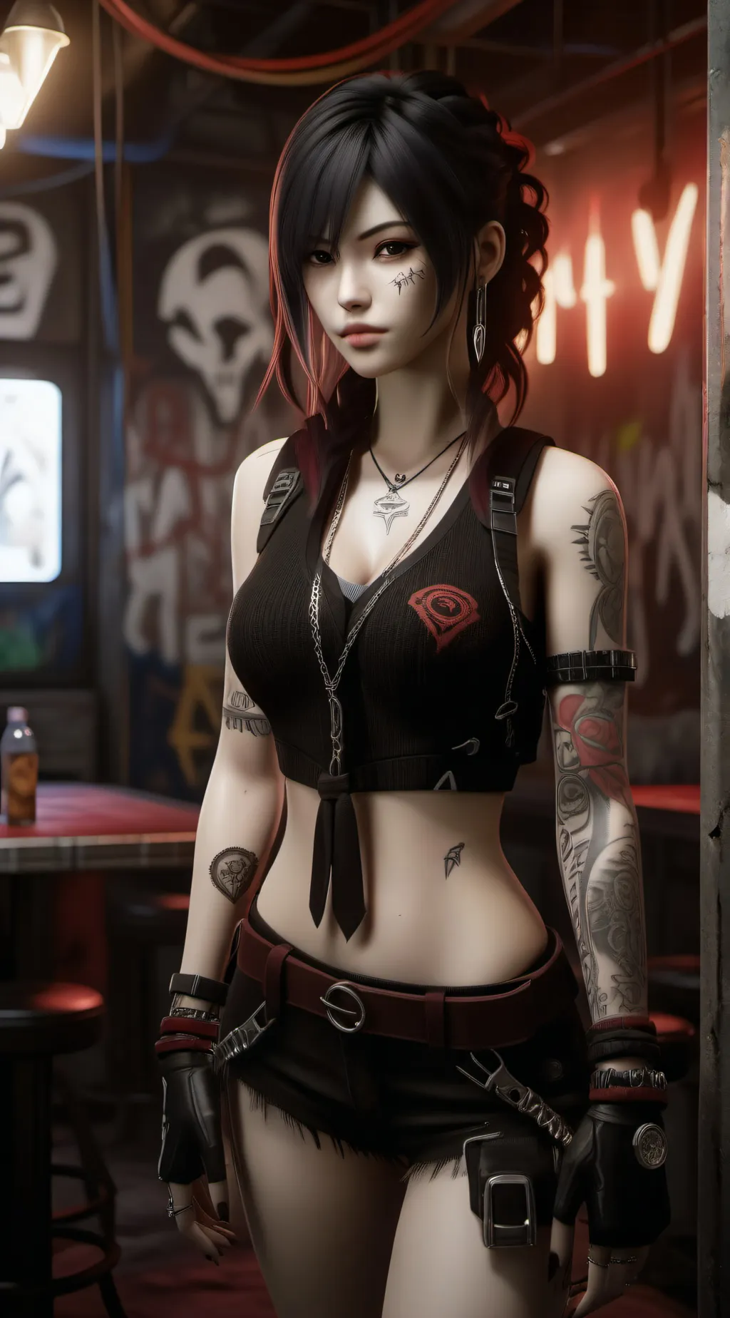 ai character: Nicole Williams  background