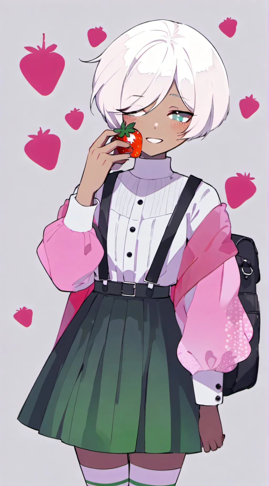 ai character: olivery background