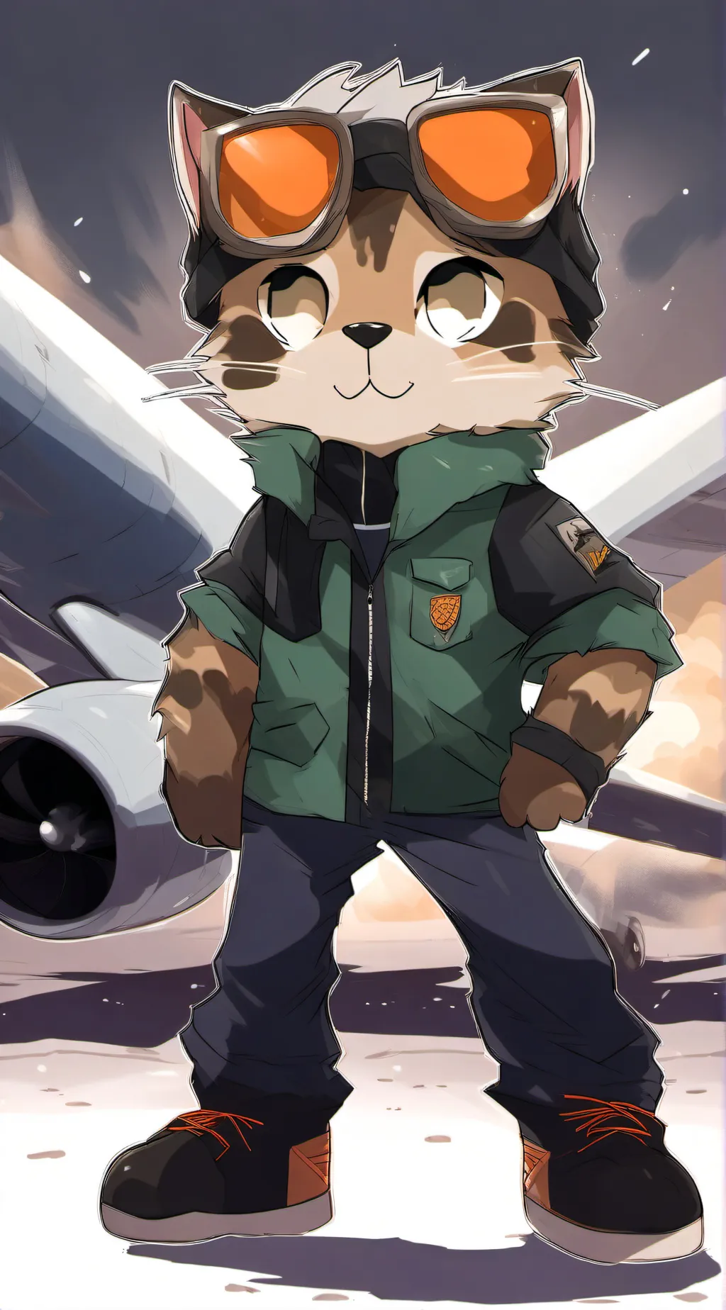 ai character: Leoelgato  background