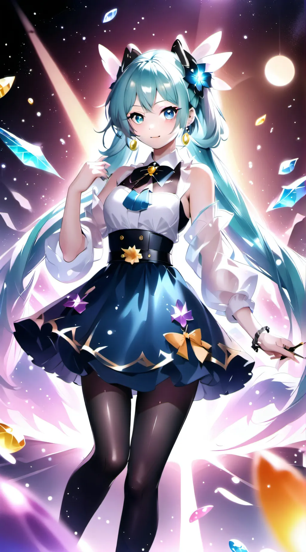 ai character: Miku background