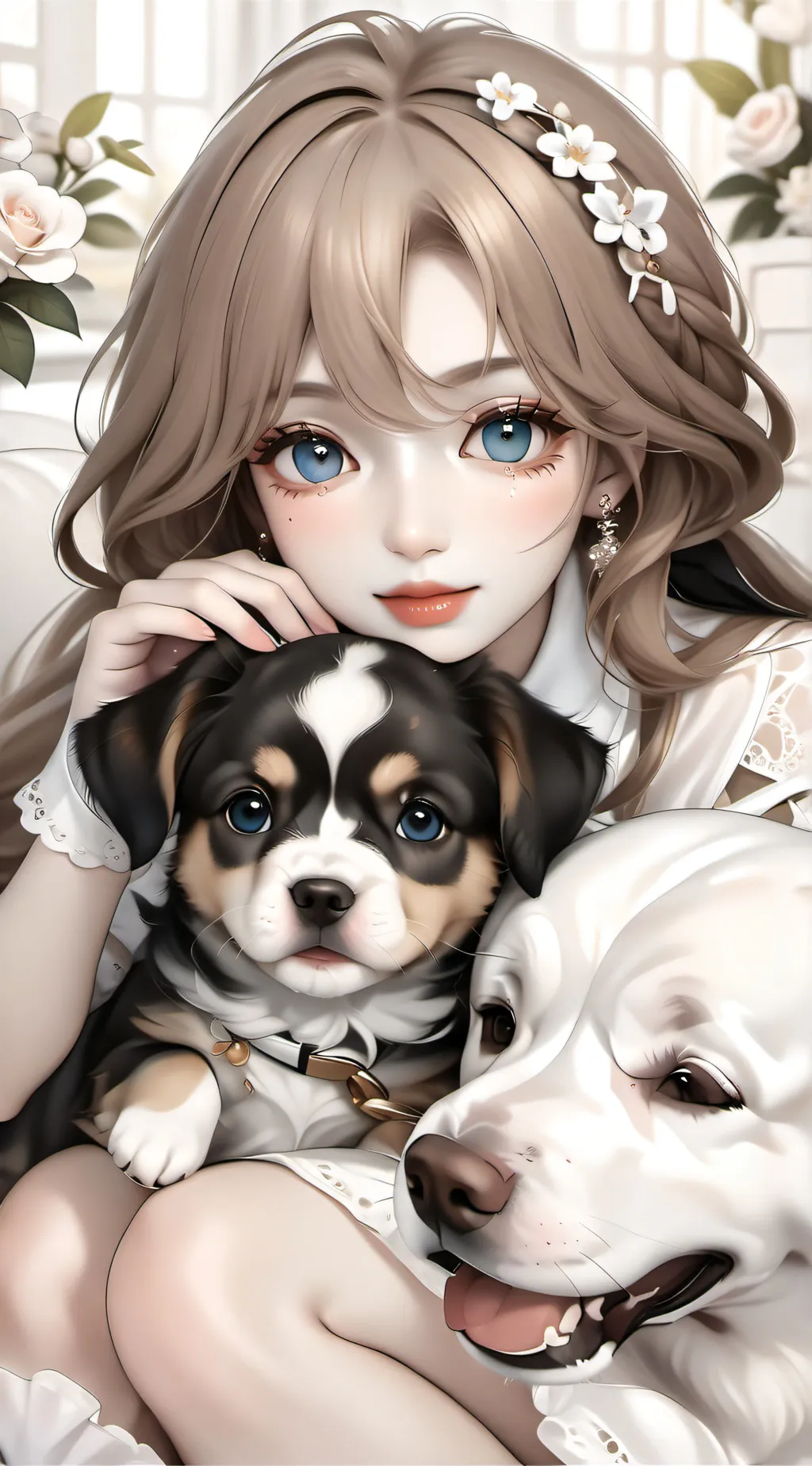 ai character: Emma and John background